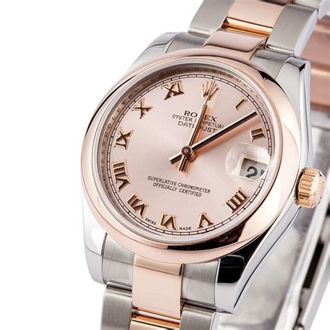 dames rolex staal rose|Ladies Rolex Rose Gold .